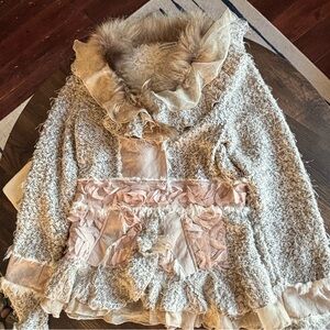 Passion Concept Beautiful, Stylish, Fashion Forward, Faux Fir Trimmed. Small